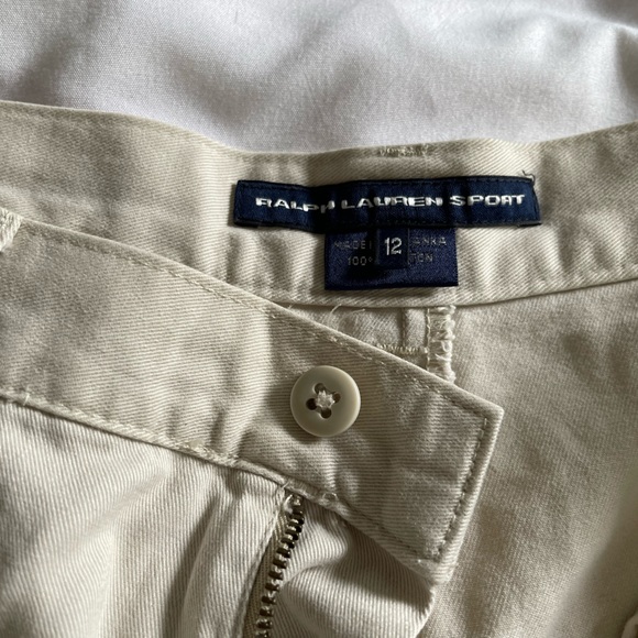 Neutral coloured Polo shorts size 12 (fit smaller like a size 10). - Picture 2 of 2